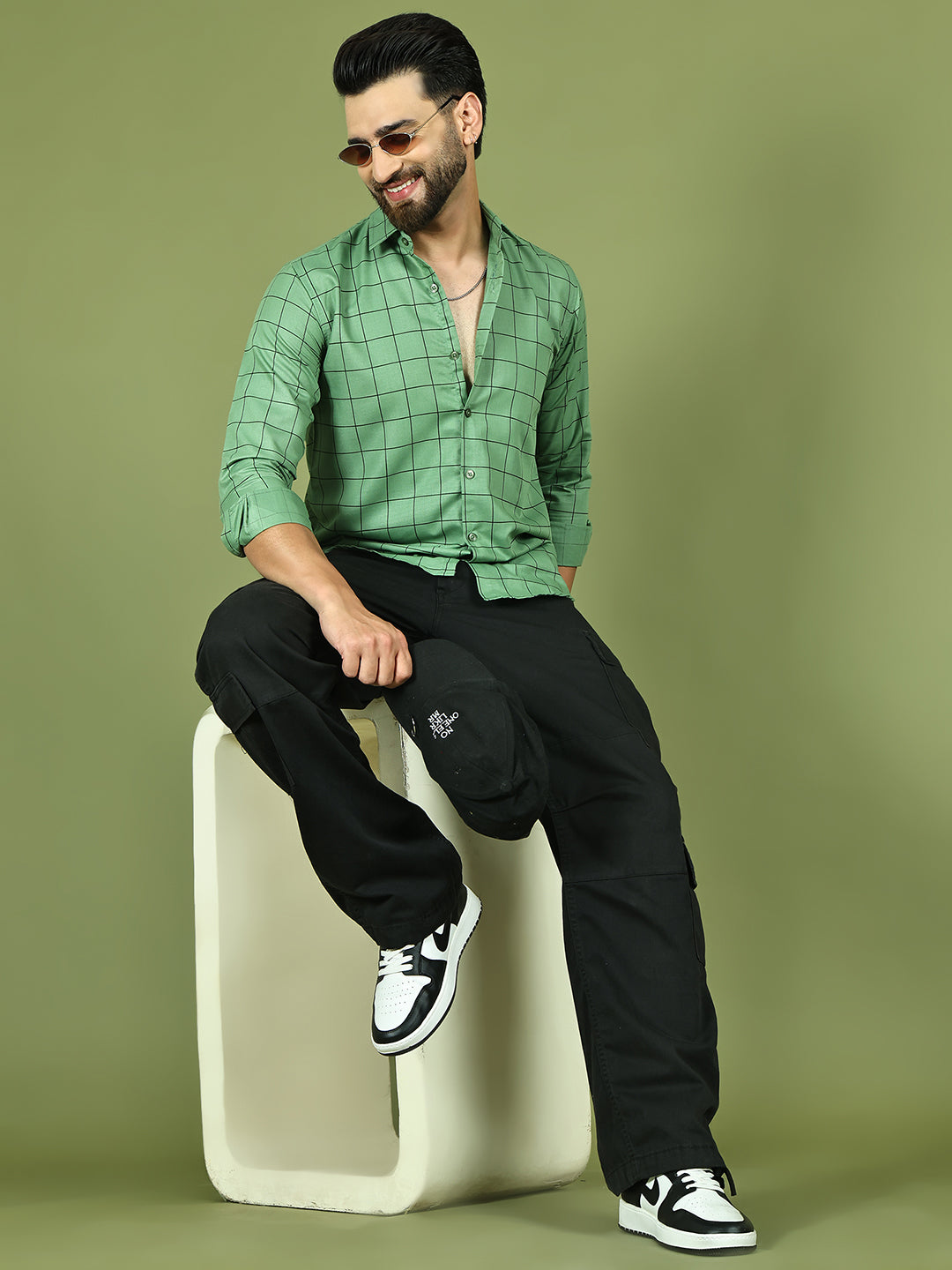 Classic Checked Shirt for Men ( RDSH 018Pista )