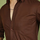 Men's Casual Cotton Blend Shirt ( RDSH 019Coffee )