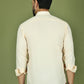 Men's Casual Cotton Blend Shirt ( RDSH 019Cream )