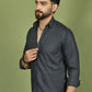 Men's Casual Cotton Blend Shirt ( RDSH 019Grey )