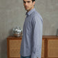 Men's Casual Cotton Blend Shirt ( RDSH 019Light-Grey )