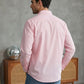 Men's Casual Cotton Blend Shirt ( RDSH 019Pink )