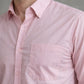Men's Casual Cotton Blend Shirt ( RDSH 019Pink )