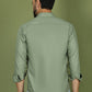 Men's Casual Cotton Blend Shirt ( RDSH 019Steel-Grey )