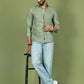 Men's Casual Cotton Blend Shirt ( RDSH 019Steel-Grey )