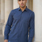 Men's Casual Cotton Blend Shirt ( RDSH 019Teal )