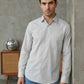 Men's Casual Cotton Blend Shirt ( RDSH 019White )