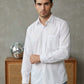 Men's Casual Cotton Blend Shirt ( RDSH 019White )