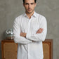 Men's Casual Cotton Blend Shirt ( RDSH 019White )