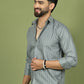 Striped Casual Shirt for Mens. ( RDSH 020Grey )