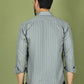 Striped Casual Shirt for Mens. ( RDSH 020Grey )