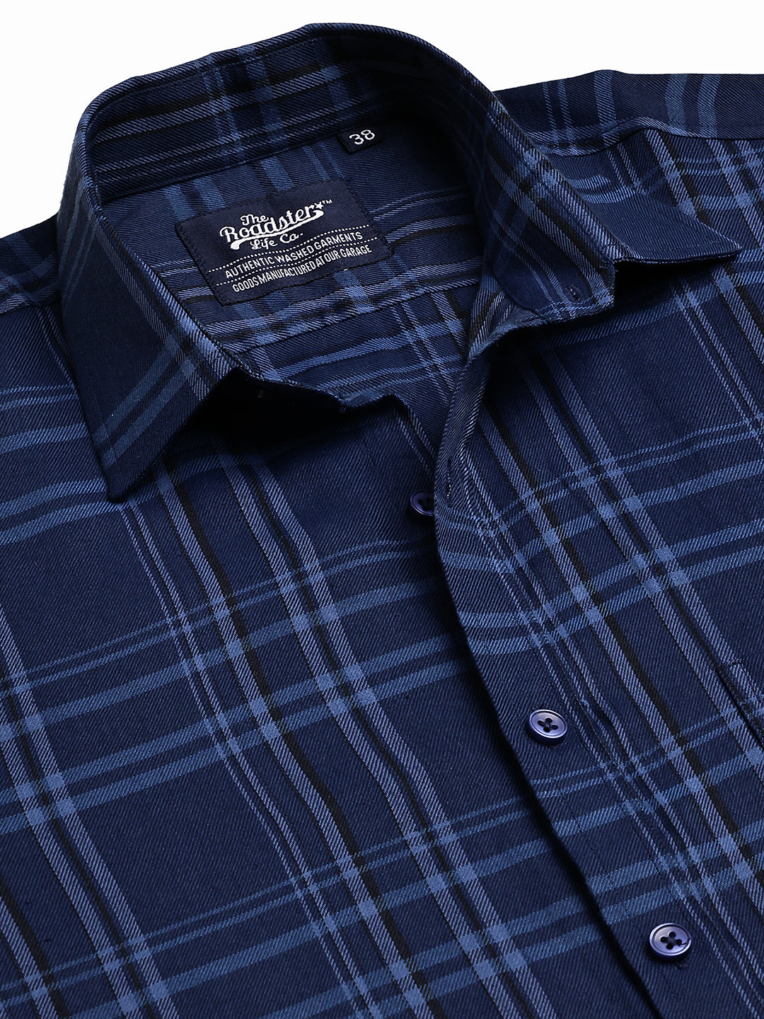 Classic Checks Casual Shirt for Men ( RDSH 021Blue )