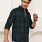 Classic Checks Casual Shirt for Men ( RDSH 021Olive )