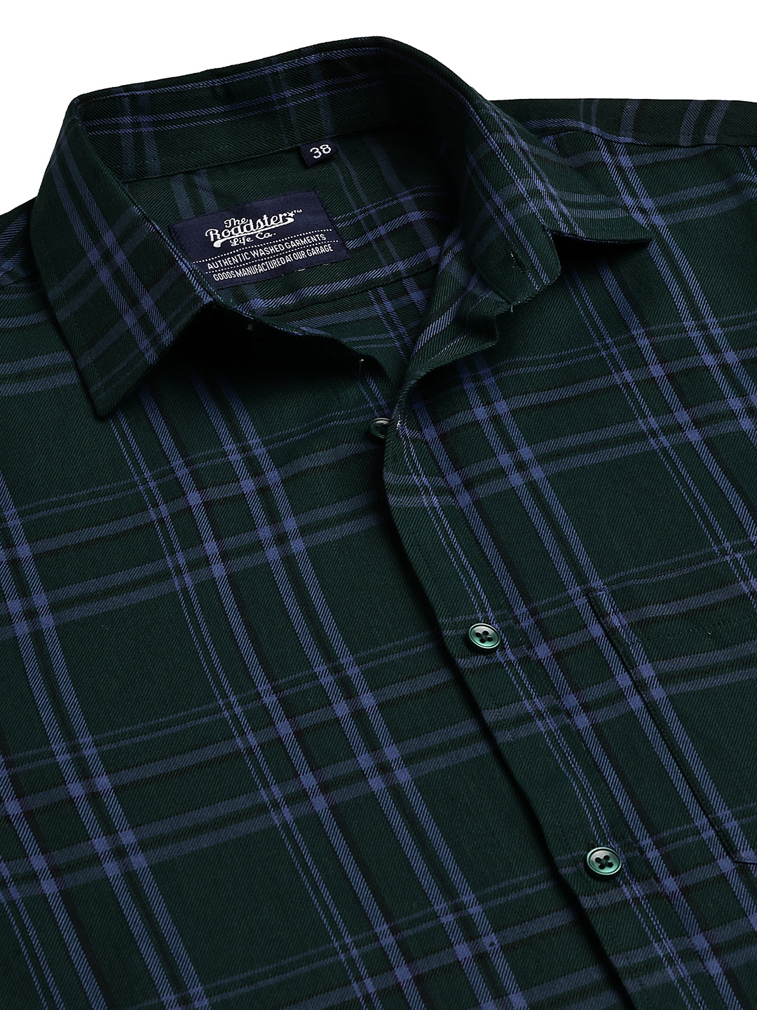 Classic Checks Casual Shirt for Men ( RDSH 021Olive )