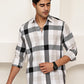 Checked Casual Shirts for Men ( RDSH 022Black )