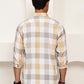 Checked Casual Shirts for Men ( RDSH 022Cream )
