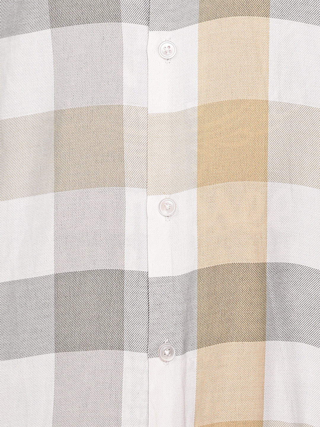 Checked Casual Shirts for Men ( RDSH 022Cream )