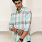 Checked Casual Shirts for Men ( RDSH 022Sky )