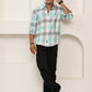 Checked Casual Shirts for Men ( RDSH 022Sky )