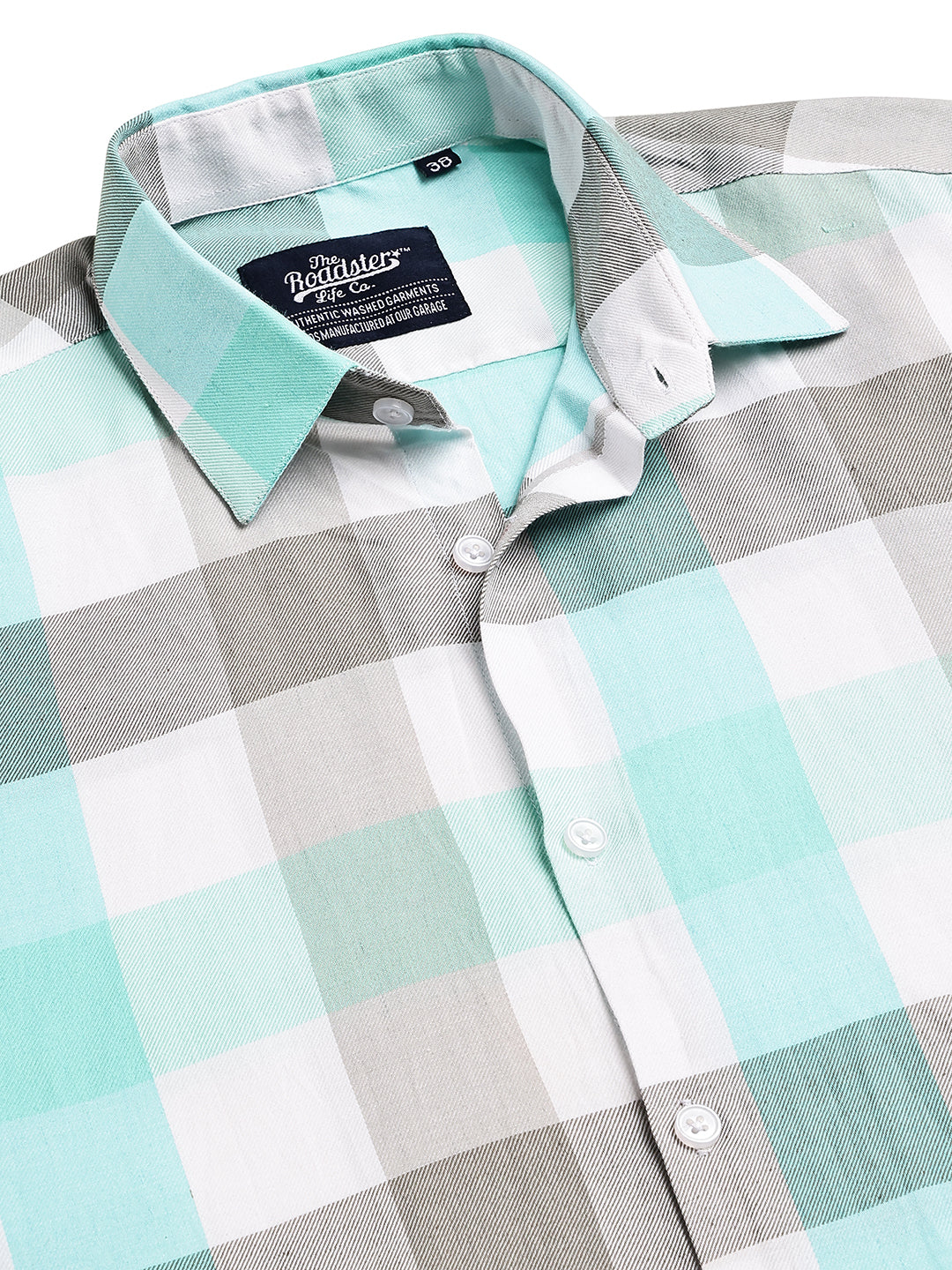 Checked Casual Shirts for Men ( RDSH 022Sky )