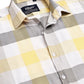 Checked Casual Shirts for Men ( RDSH 022Yellow )