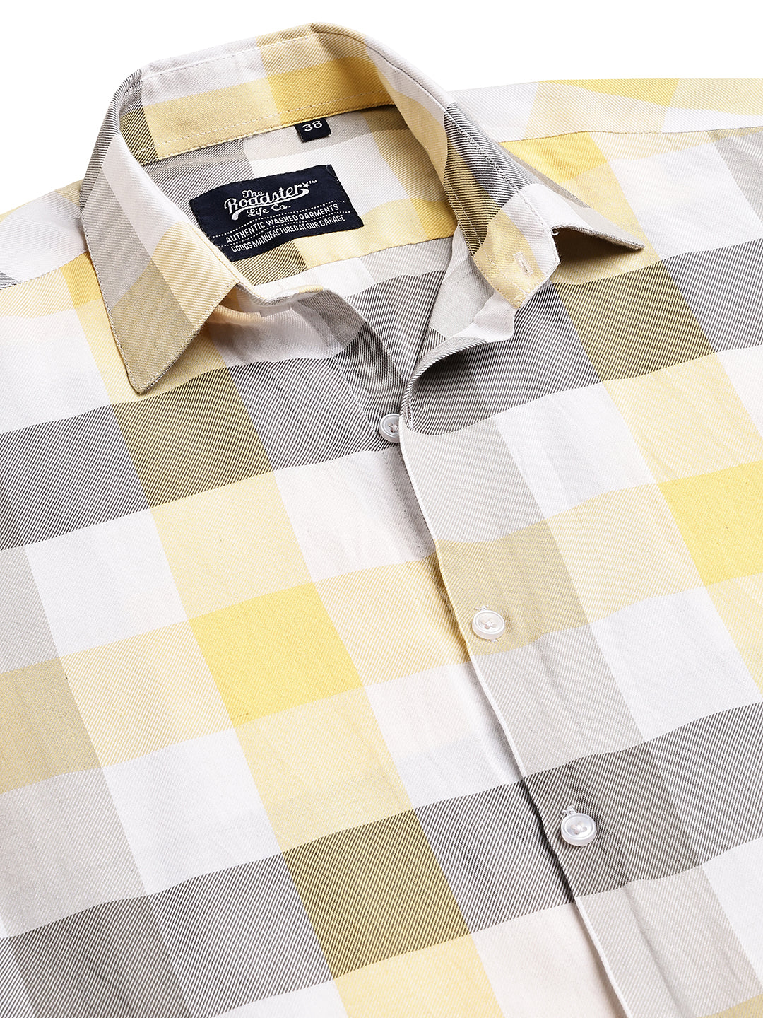 Checked Casual Shirts for Men ( RDSH 022Yellow )
