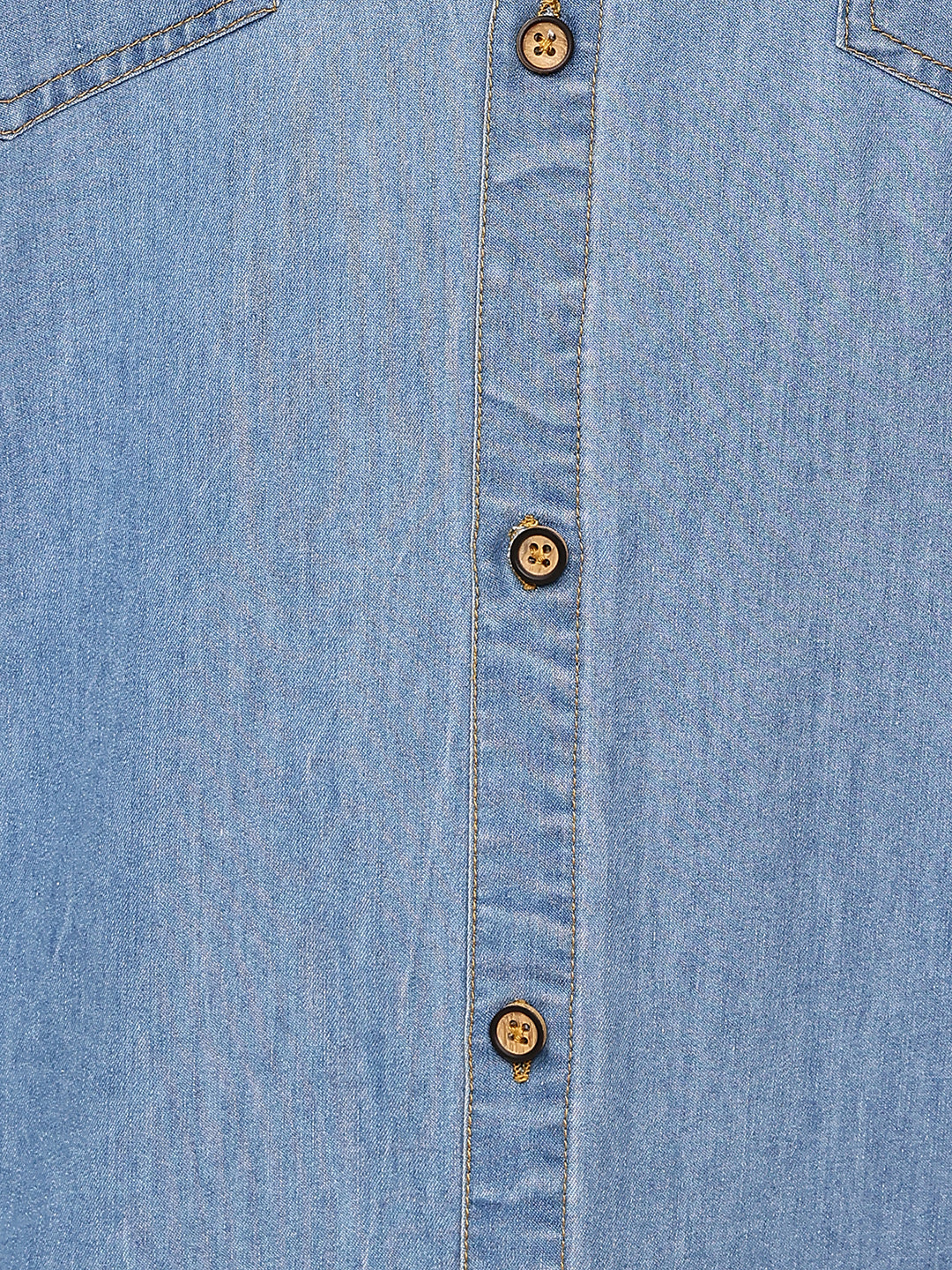 Faded Cotton Denim Casual Shirt ( RDSH 023Light-Blue )