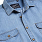 Faded Cotton Denim Casual Shirt ( RDSH 023Light-Blue )