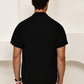 Cotton Blend Short Sleeve Casual Shirt for Men ( RDSH 024Black )