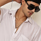 Cotton Blend Short Sleeve Casual Shirt for Men ( RDSH 024White )