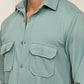 Woven Design Casual Shirt For Men ( RDSH 025Aqua )