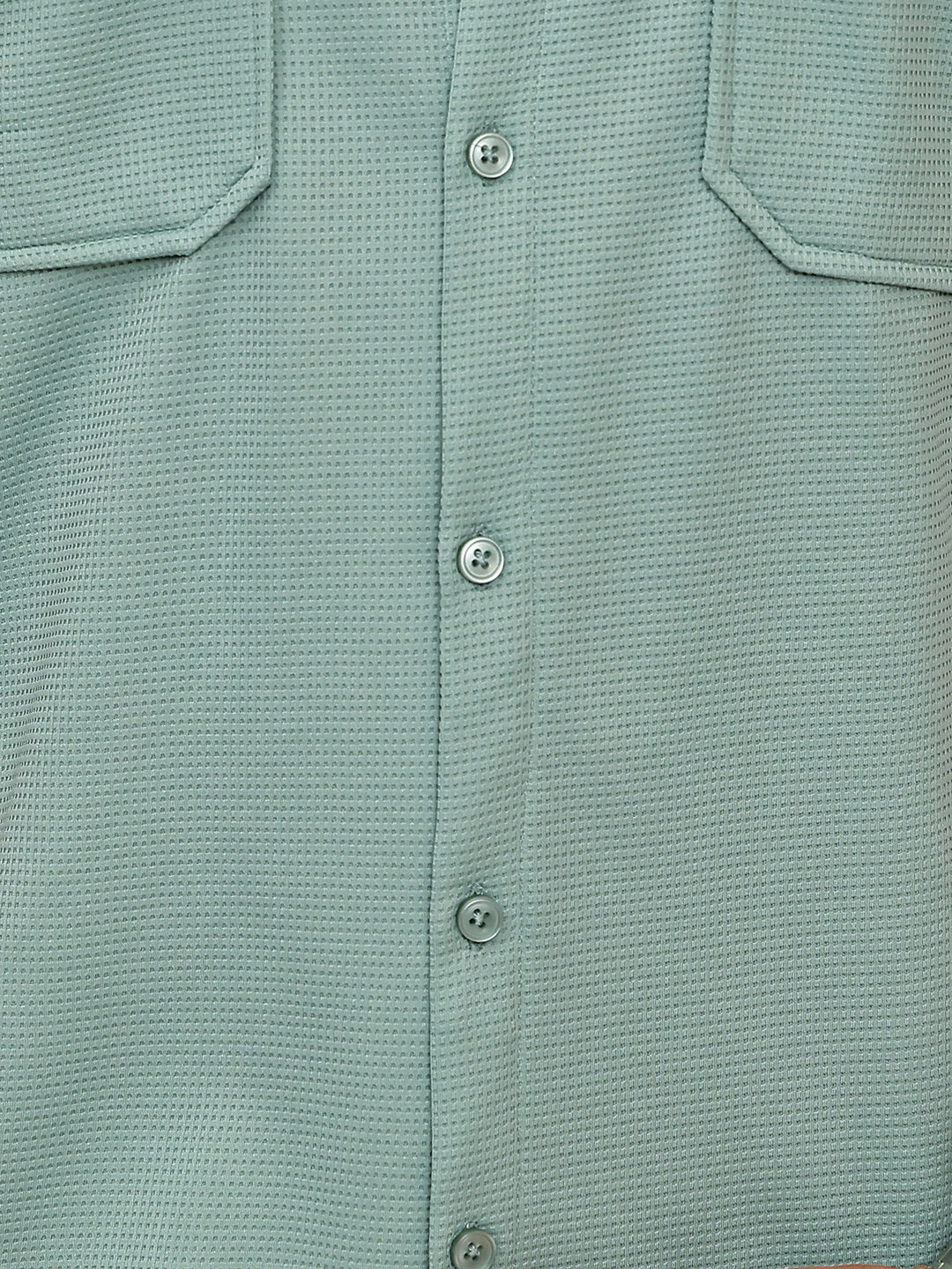 Woven Design Casual Shirt For Men ( RDSH 025Aqua )