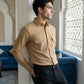 Woven Design Casual Shirt For Men ( RDSH 025Beige )
