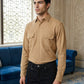 Woven Design Casual Shirt For Men ( RDSH 025Beige )
