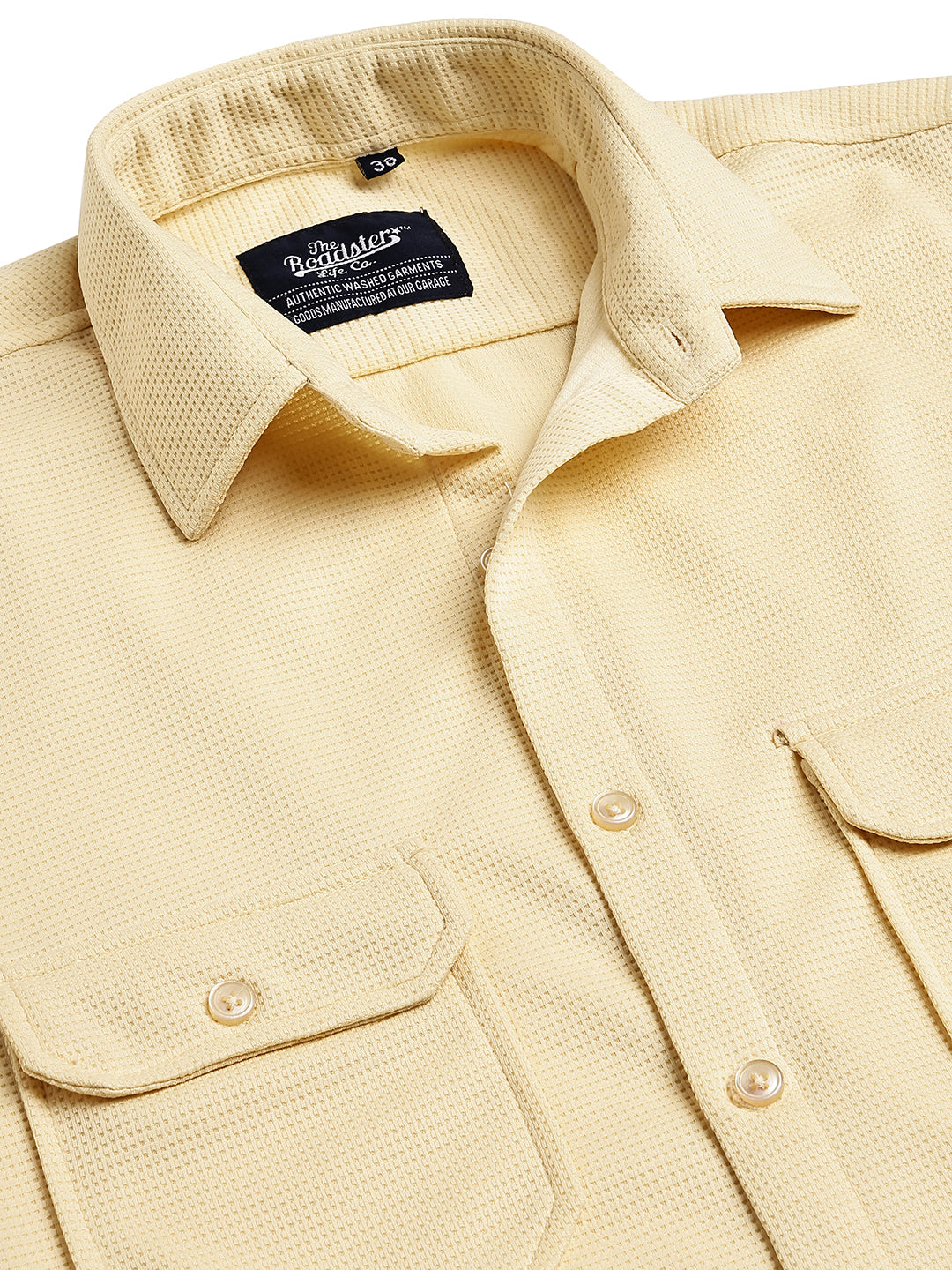 Woven Design Casual Shirt For Men ( RDSH 025Cream )