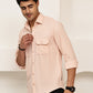 Woven Design Casual Shirt For Men ( RDSH 025Peach )
