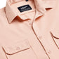 Woven Design Casual Shirt For Men ( RDSH 025Peach )