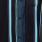 Vertical Stripe Cotton Blend Casual Shirt ( RDSH 026Blue )