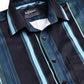 Vertical Stripe Cotton Blend Casual Shirt ( RDSH 026Blue )