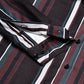 Vertical Stripe Cotton Blend Casual Shirt ( RDSH 026Coffee )
