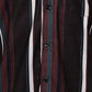 Vertical Stripe Cotton Blend Casual Shirt ( RDSH 026Coffee )