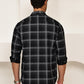 Pure Cotton Smart Casual Checked Shirt ( RDSH 027Black )