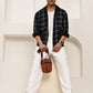 Pure Cotton Smart Casual Checked Shirt ( RDSH 027Black )