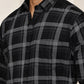 Pure Cotton Smart Casual Checked Shirt ( RDSH 027Black )