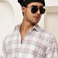 Pure Cotton Smart Casual Checked Shirt ( RDSH 027Pink )