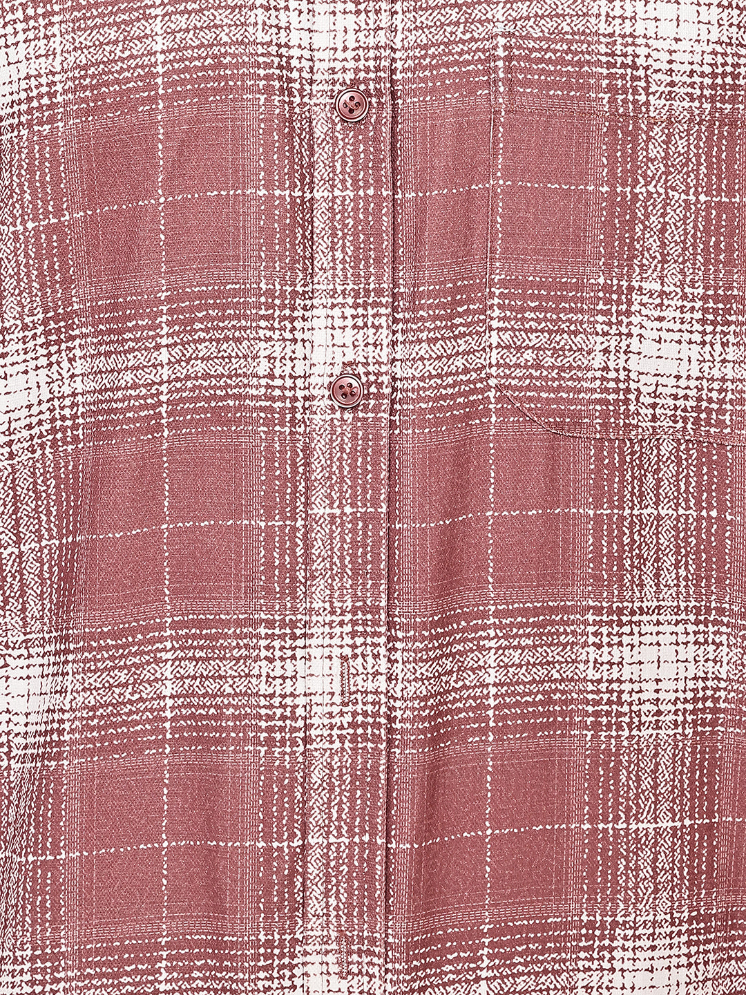 Cotton Blend Brushed Check Casual Shirt ( RDSH 028Magenta )