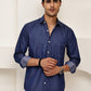 Casual Denim Shirt for Men ( RDSH 029Blue )