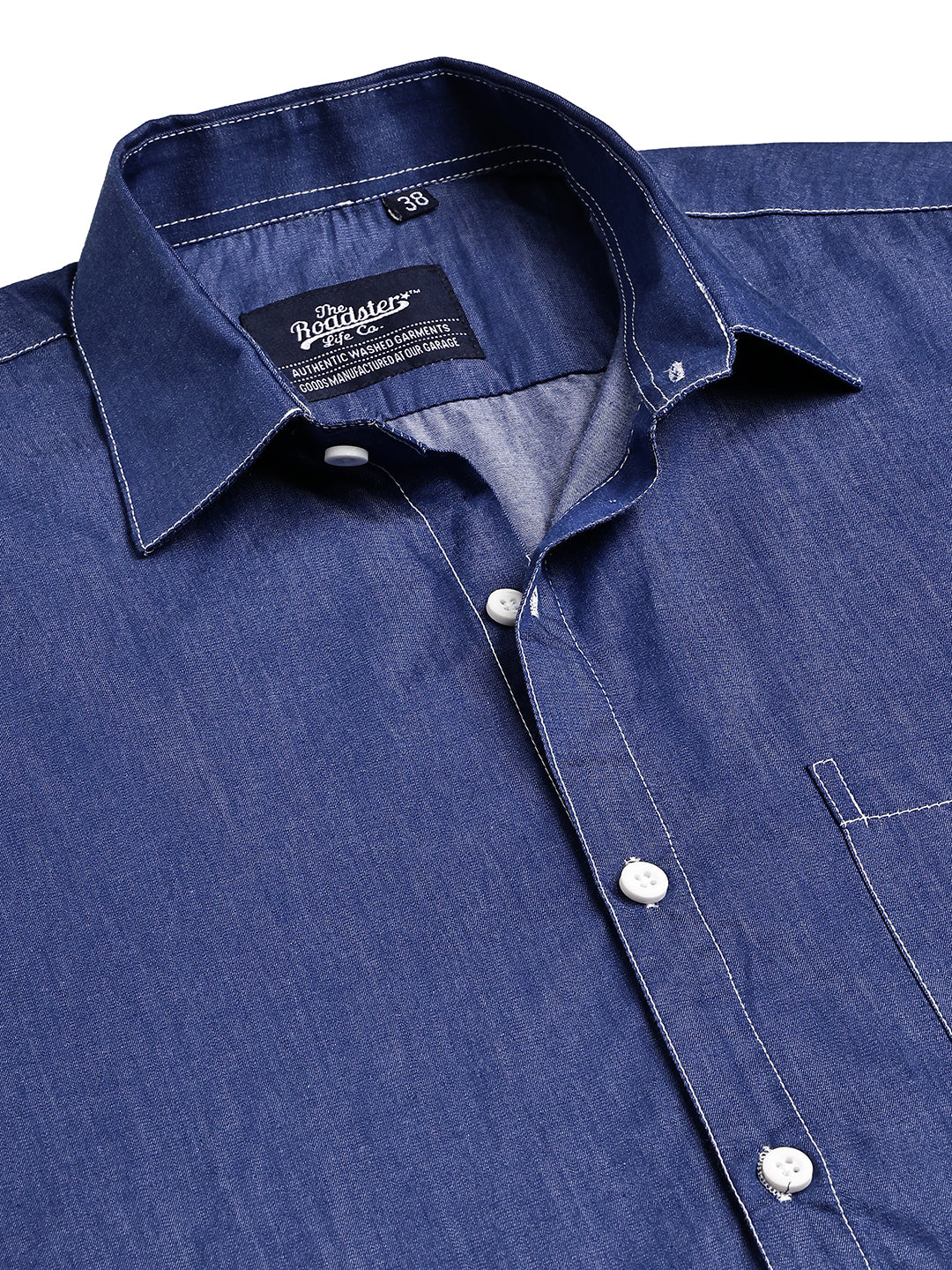 Casual Denim Shirt for Men ( RDSH 029Blue )