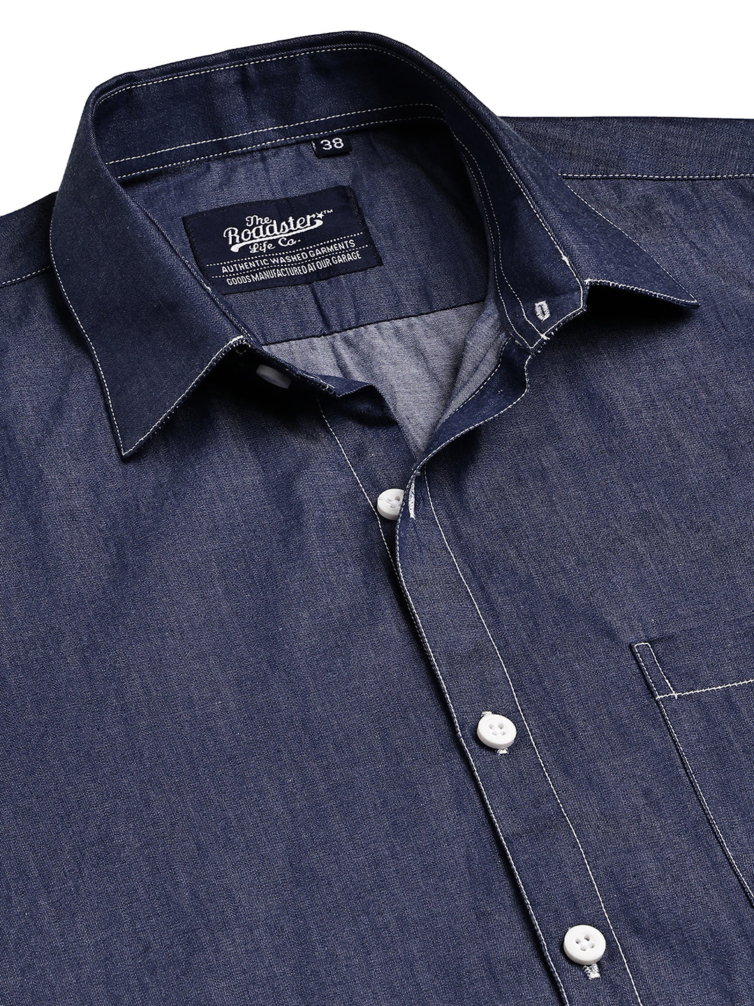 Casual Denim Shirt for Men ( RDSH 029Navy )