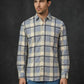 Men’s Blue Checked Casual Shirt ( RDSH 036Blue )